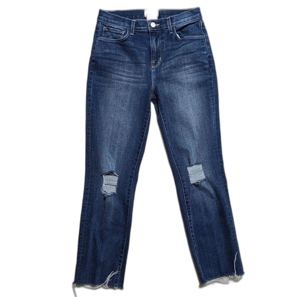 L'Agence High Rise Sada Cropped Jeans - Picture 2 of 10